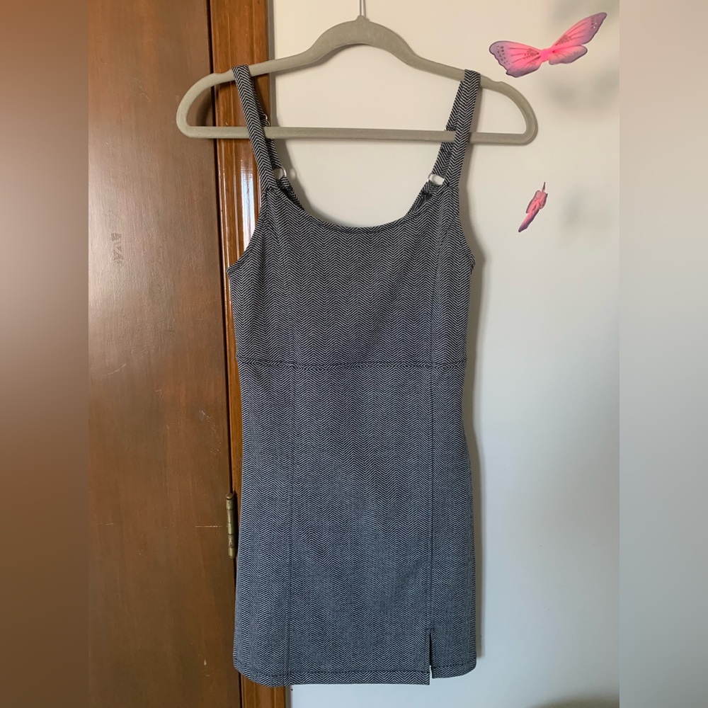 Forever 21 Black/Grey Knit Dress Size Small
